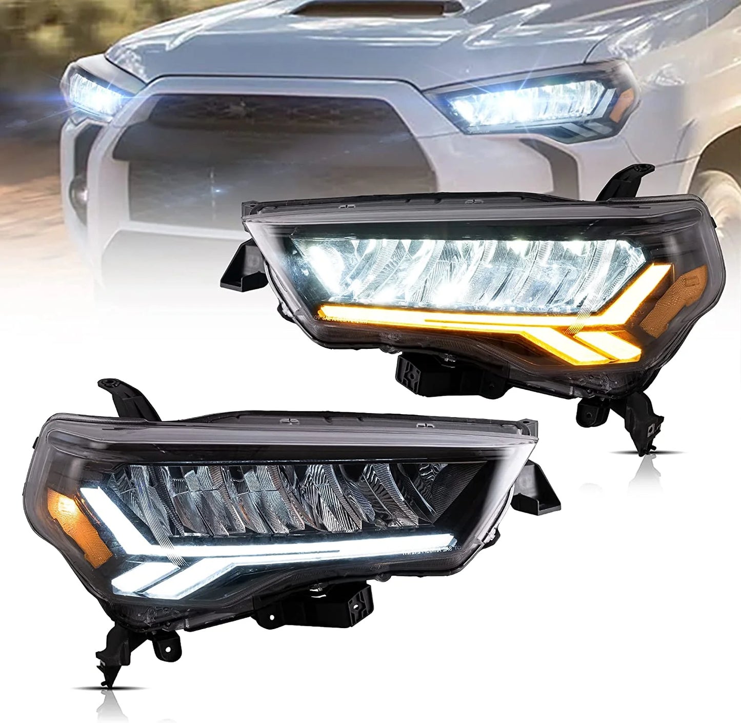 Fari Full LED per Toyota 4Runner 2014-2020 con Dynamic DRL
