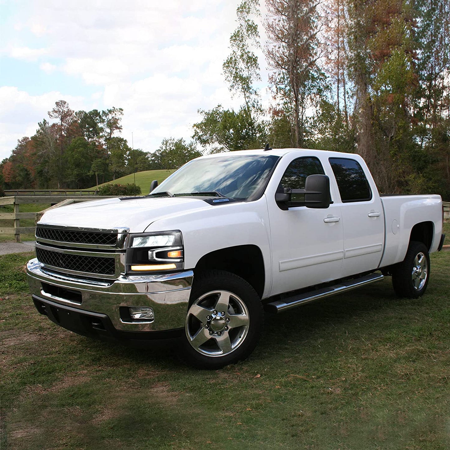 Full LED Headlights for Chevrolet Silverado 1500 2500HD 3500HD 2007-2013 (Not fit 2007 Silverado Classic) 