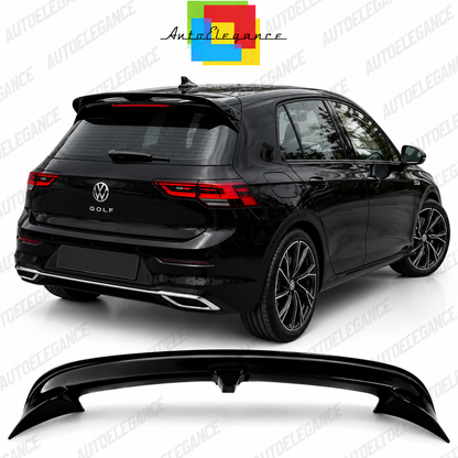 ART.0673 SPOILER ADATTO PER  VW GOLF 8 LOOK R NERO LUCIDO