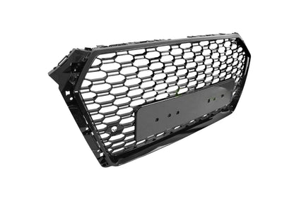 😍ART.5723 GRIGLIA SPORTIVA NERA LUCIDA PDC ADATTO PER AUDI A4 B9 15-19😍