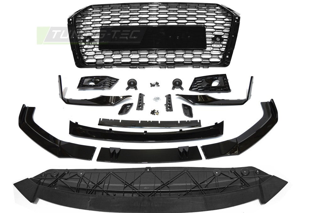 💥ART.3734 PARAURTI ANTERIORE SPORT adatto per AUDI A4 B9 15-19💥