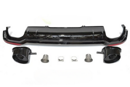 💕ART.4536 PARAURTI POSTERIORE AUDI A4 B9 15-19 BERLINA LOOK RS4💕