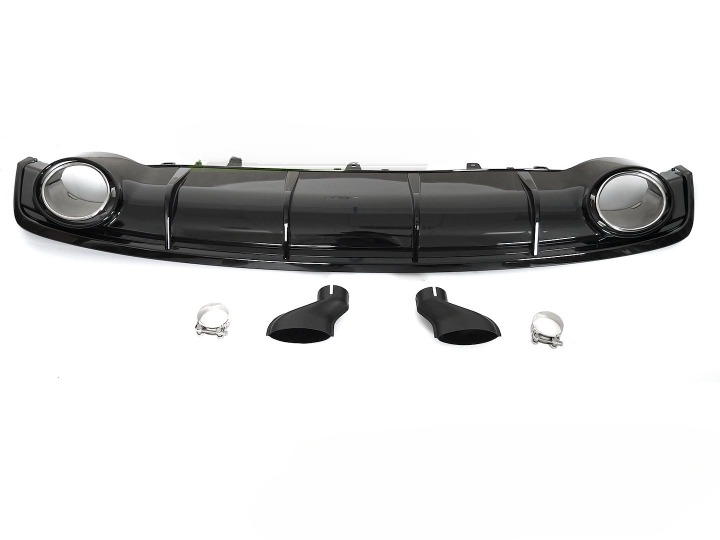 💫ART.5312 DIFFUSORE DOPPIO OUTLET SPORTIVA adatto per AUDI A7 C7 14-18💫