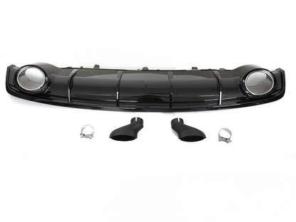 💫ART.5312 DIFFUSORE DOPPIO OUTLET SPORTIVA adatto per AUDI A7 C7 14-18💫