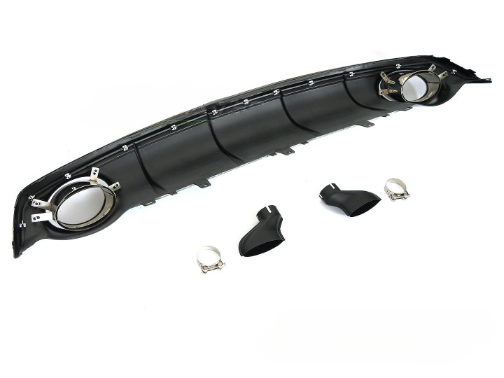 💫ART.5312 DIFFUSORE DOPPIO OUTLET SPORTIVA adatto per AUDI A7 C7 14-18💫