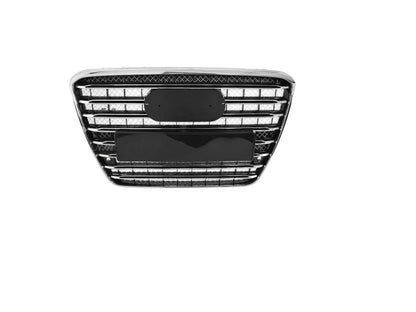 😍ART.5859 GRIGLIA SPORTIVA NERA CROMATA PDC ADATTO PER AUDI A8 D4 09-13😍