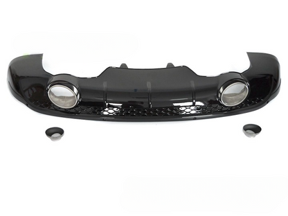 💫ART.5318 DIFFUSORE Doppia Uscita Nero Lucido Stile RS per AUDI Q5 8R 12-16💫