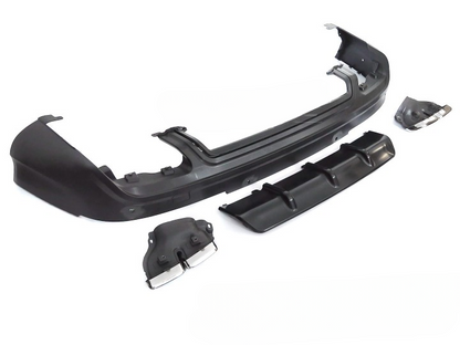 💫ART.5319 DIFFUSORE DOPPIA USCITA NERO SPORT RS STYLE per AUDI Q7 4L 05-15💫