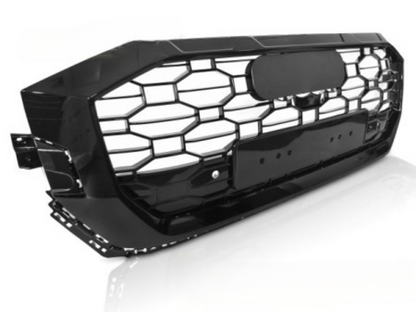 💫ART.4795 GRIGLIA SPORTIVA NERO LUCIDO PDC PER AUDI Q8 2018-2023💫