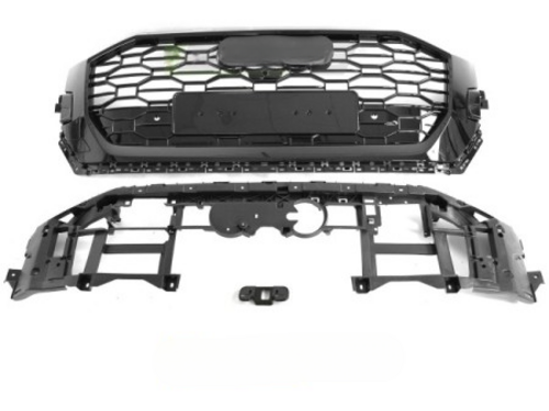 💫ART.4795 GRIGLIA SPORTIVA NERO LUCIDO PDC PER AUDI Q8 2018-2023💫