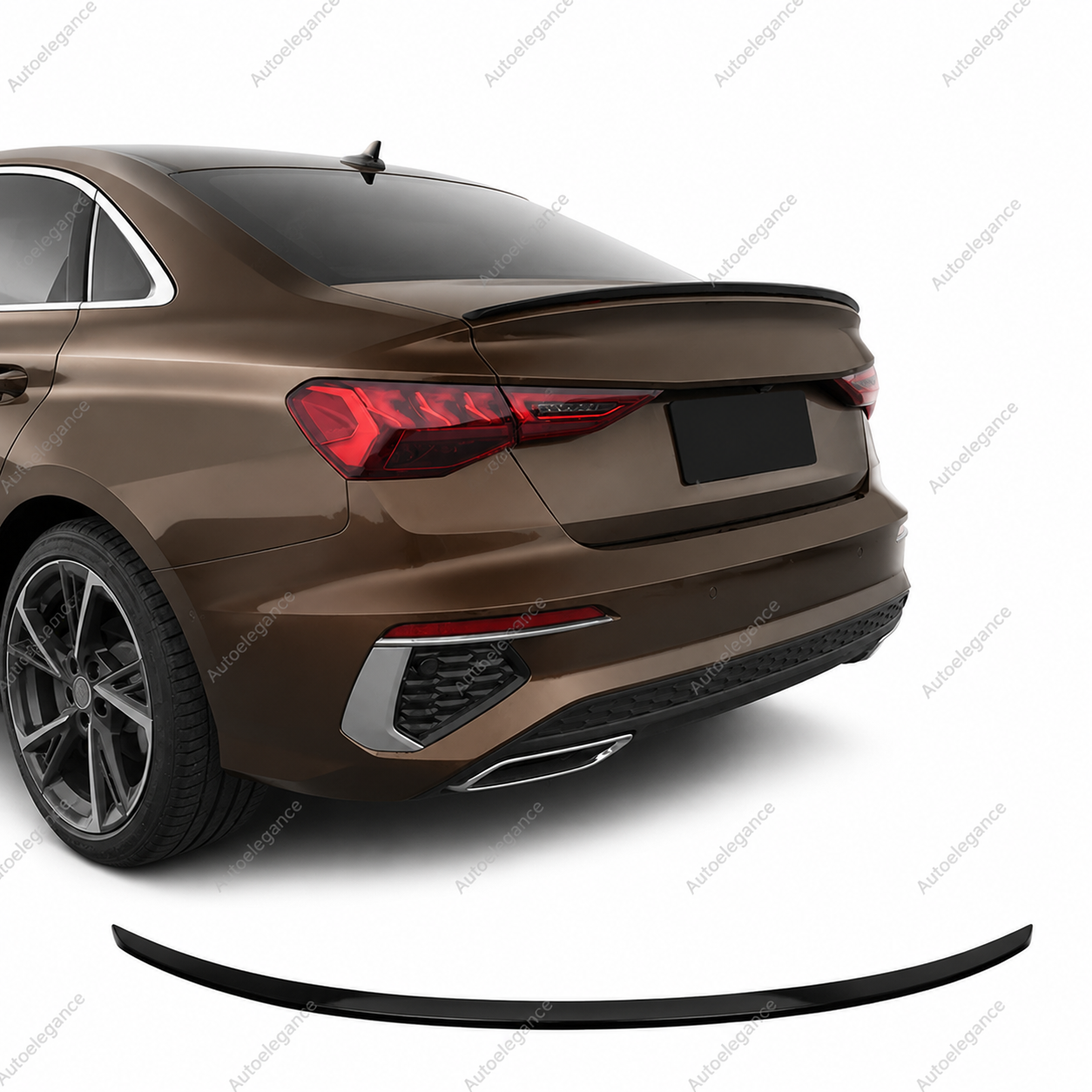 🔥ART.9880 SPOILER STILE  S3 NERO LUCIDO PER AUDI A3 S3 RS3 8Y BERLINA 2020+🔥