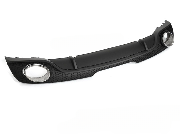 💫ART.5324 DIFFUSORE DOPPIO OUTLET NERO OPACO STILE RS per AUDI TT 8J 06-14💫