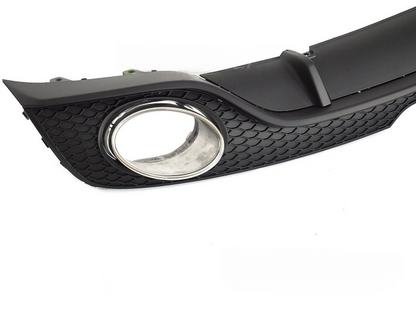 💫ART.5324 DIFFUSORE DOPPIO OUTLET NERO OPACO STILE RS per AUDI TT 8J 06-14💫