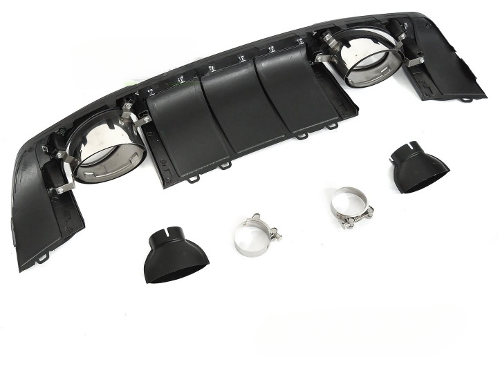 💫ART.5325 DIFFUSORE DOPPIO OUTLET NERO LUCIDO STILE RS AUDI TT 8S 14-18💫 STANDARD