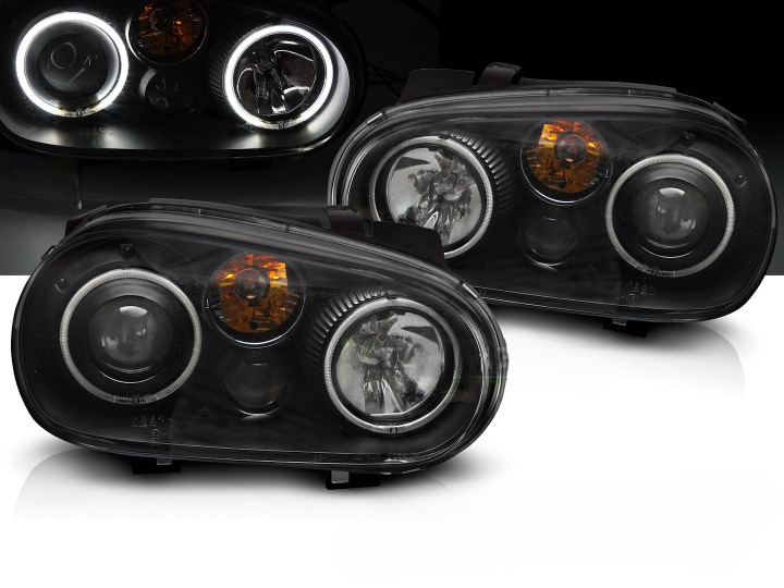 💫ART.5807 LPVWY9 FARI ANGEL EYES CCFL NERI adatti per VW GOLF IV 1997-2003💫