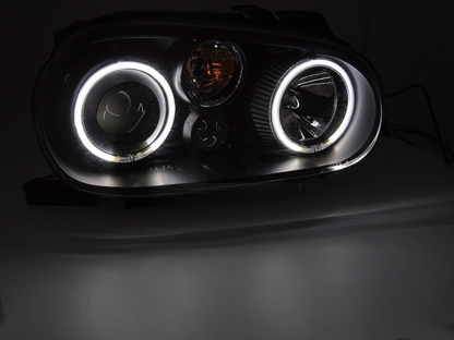 💫ART.5807 LPVWY9 FARI ANGEL EYES CCFL NERI adatti per VW GOLF IV 1997-2003💫