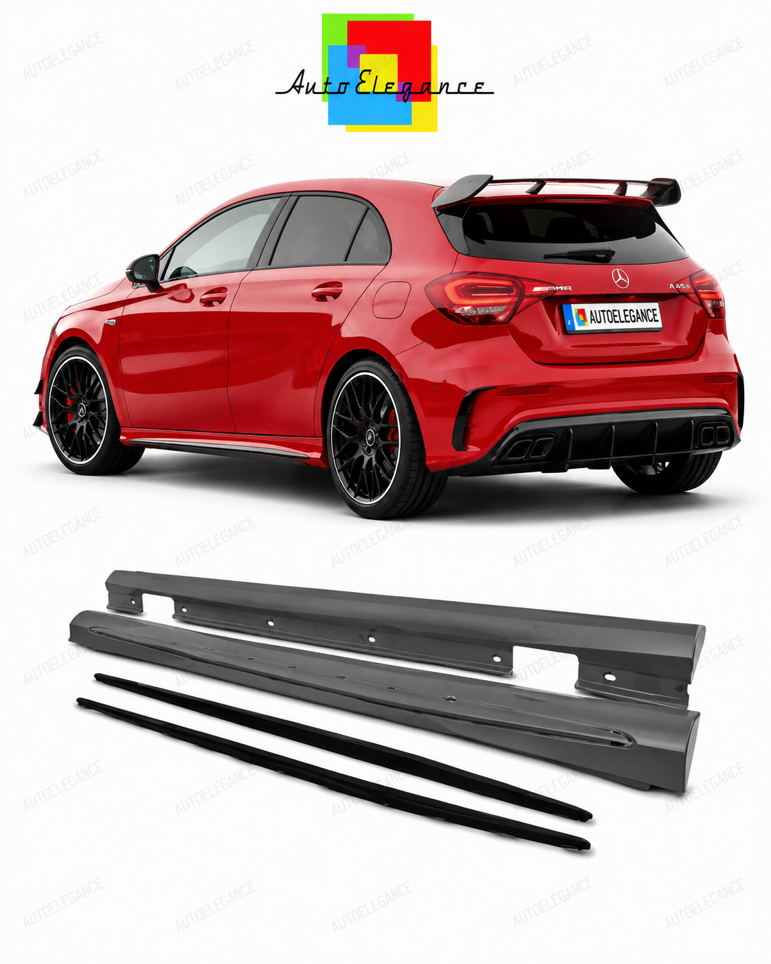💕MINIGONNE LATERALI MERCEDES W176 LOOK AMG💕