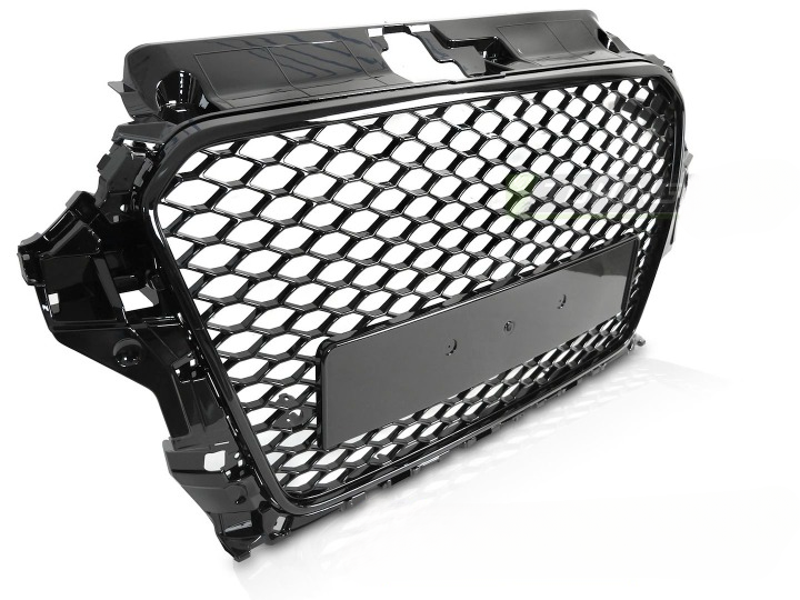 💫ART.7330 GRIGLIA SPORTIVA NERO LUCIDO PDC per AUDI A3 8V 12-16💫