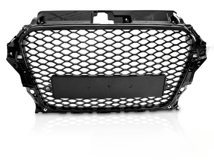 💫ART.7330 GRIGLIA SPORTIVA NERO LUCIDO PDC per AUDI A3 8V 12-16💫