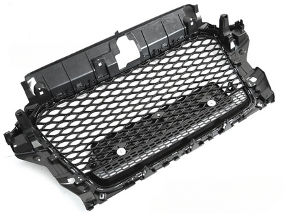 💫ART.7332 GRIGLIA SPORTIVA NERO LUCIDO CROMO PDC per AUDI A3 8V 12-16💫