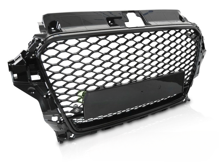 💫ART.7333 GRIGLIA SPORTIVA NERO LUCIDO PDC per AUDI A3 8V 12-16💫
