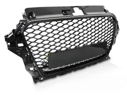 💫ART.7333 GRIGLIA SPORTIVA NERO LUCIDO PDC per AUDI A3 8V 12-16💫