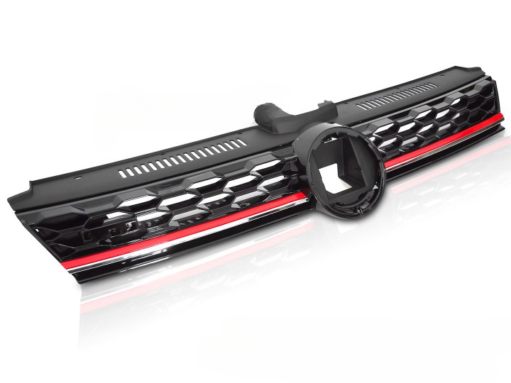 💫ART.7235 GRIGLIA SPORTIVA ACC con "LINEA ROSSA" per VW GOLF 7 17-19💫