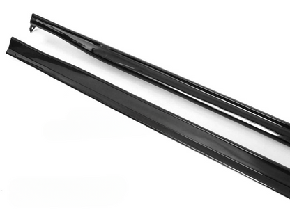 💫ART.7236 MINIGONNE LATERALI SPORTIVE NERO LUCIDO per VW GOLF 8 19-24💫