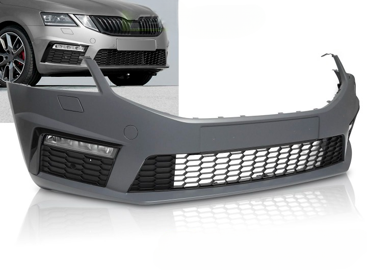 💫ART.7457 Paraurti Anteriore Look SPORTIVO PDC per SKODA OCTAVIA III 2016-2020💫