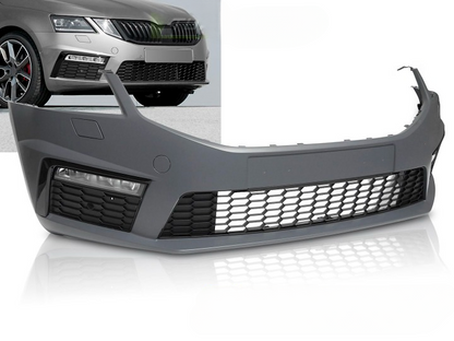 💫ART.7457 Paraurti Anteriore Look SPORTIVO PDC per SKODA OCTAVIA III 2016-2020💫