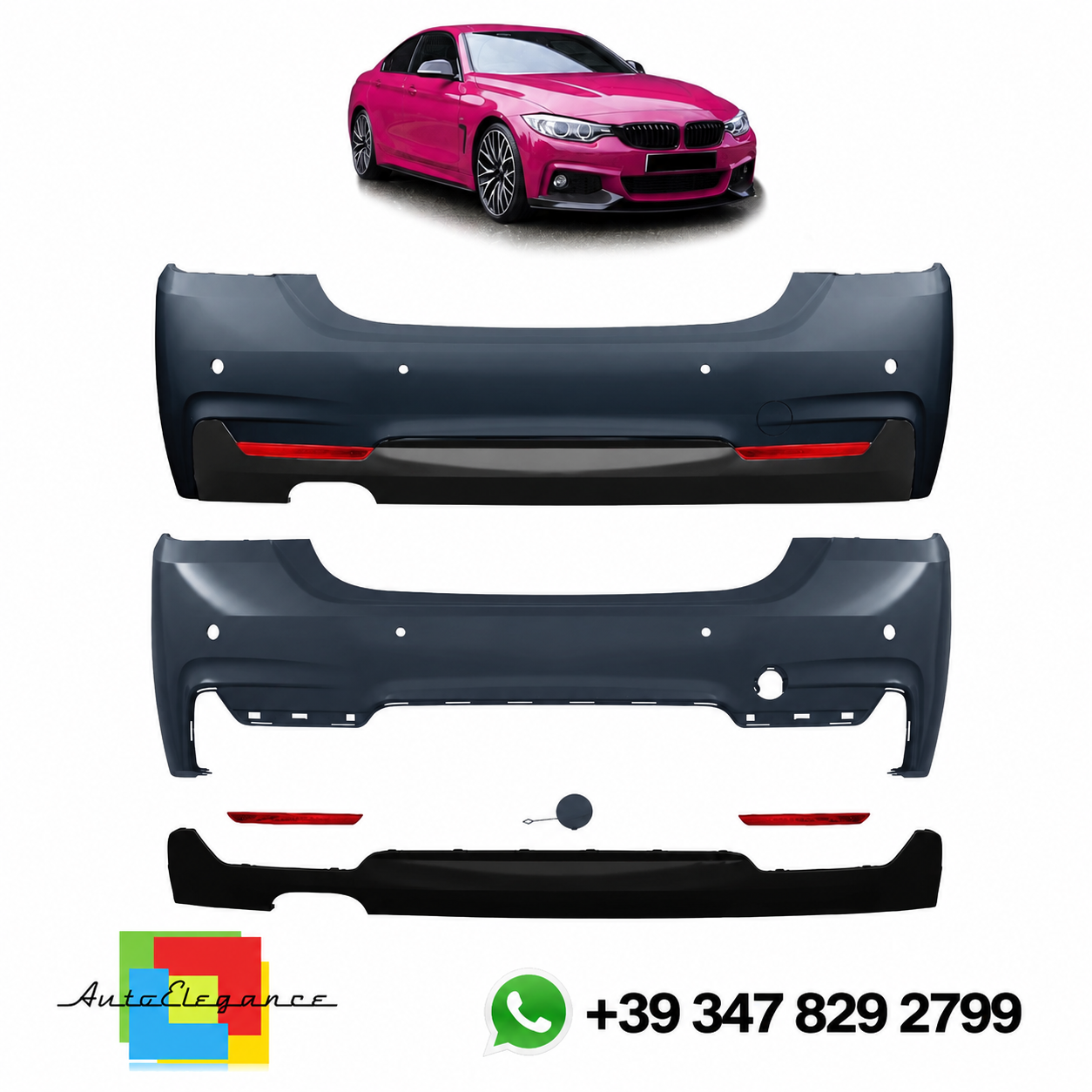 SPLITTER SUITABLE FOR VW GOLF 8 GTI GTD RLINE LOOK GLOSSY BLACK SPORTY DESIGN 