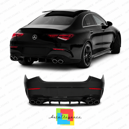 👉Paraurti Posteriore Mercedes CLA W118 13-19 Look AMG CLA45 -Non Verniciato👈