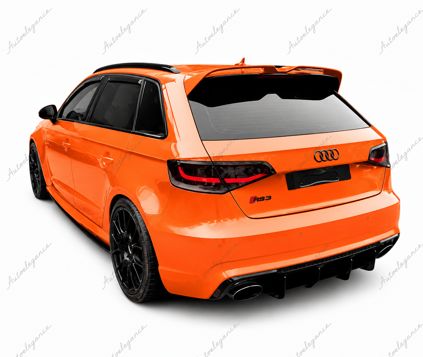 🔥ART.9877 SPOILER PER TETTO AUDI A3 S3 RS3 SPORTBACK NERO LUCIDO 13-20🔥