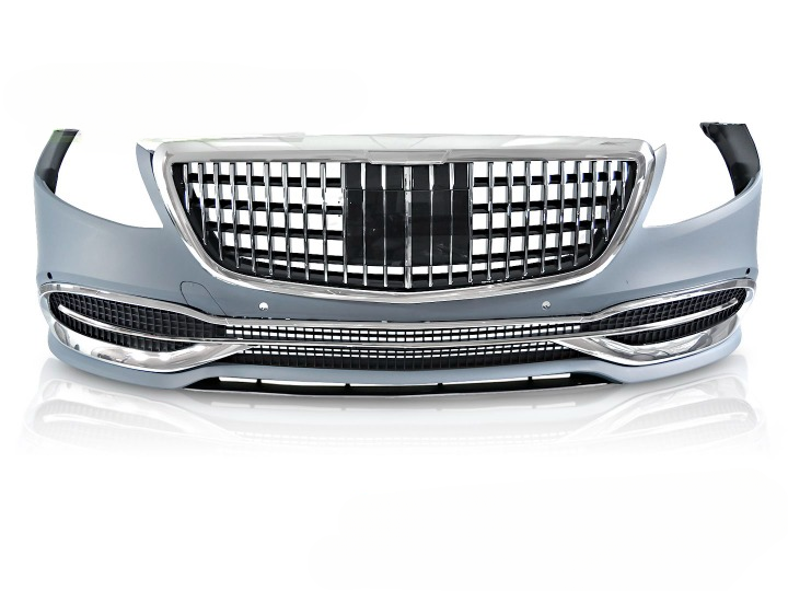 💫ART.5975 PARAURTI ANTERIORE STILE SPORTIVA per MERCEDES CLASSE-S W222 18-20💫