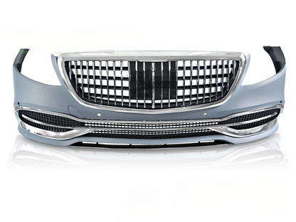 💫ART.5975 PARAURTI ANTERIORE STILE SPORTIVA per MERCEDES CLASSE-S W222 18-20💫