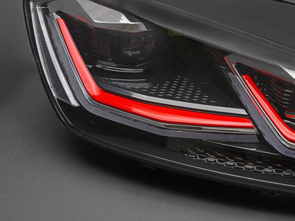 💫ART.4925 Fari Anteriori LED "Red Line" per VW GOLF 7 2012-2017💫