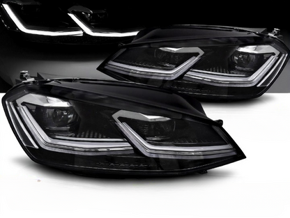 💫ART.4923 Fari Anteriori LED "Silver Line" adatti per VW GOLF 7 2012-2017💫