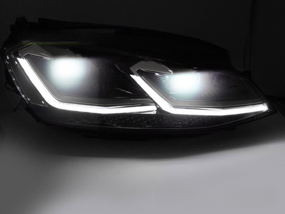 💫ART.4923 Fari Anteriori LED "Silver Line" adatti per VW GOLF 7 2012-2017💫