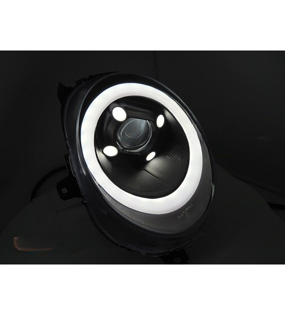 💕 Fari Anteriori Adatto per Mini Cooper F55 F56 F57 14-17 LED Tube Neri 💕