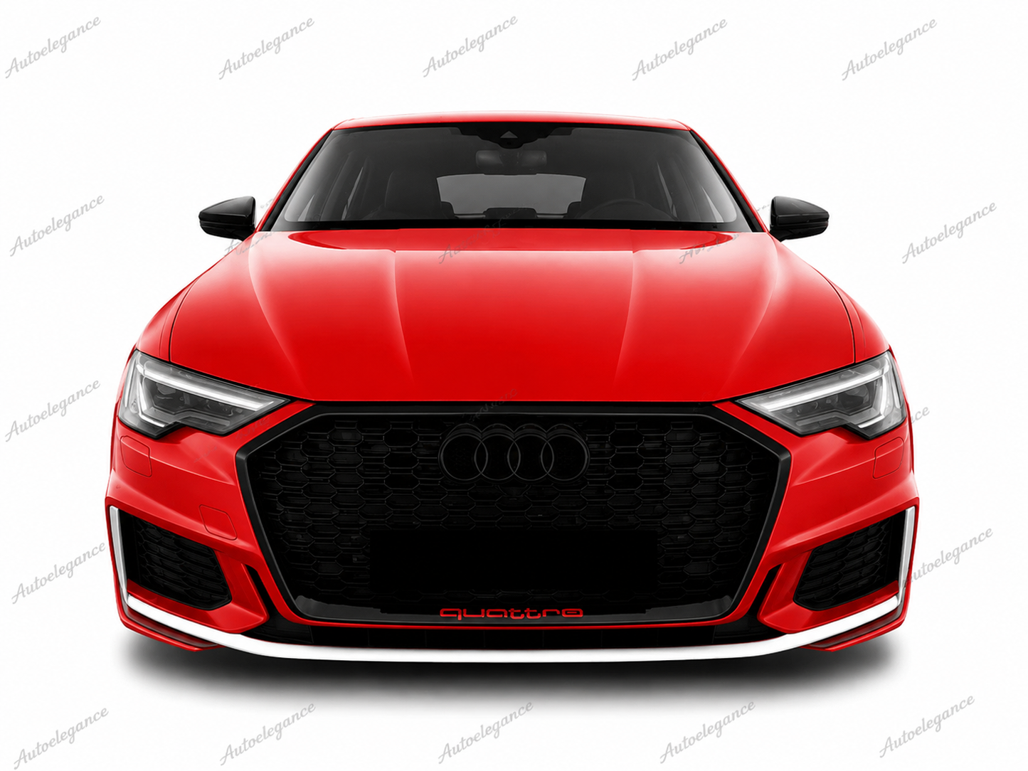 🔥ART.0965 GRIGLIA ADATTO PER AUDI  A6 C8 2018+ LOOK RS6 NERO LUCIDO🔥