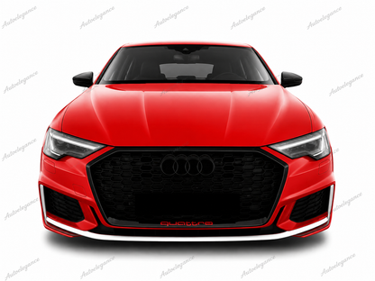 🔥ART.0965 GRIGLIA ADATTO PER AUDI  A6 C8 2018+ LOOK RS6 NERO LUCIDO🔥