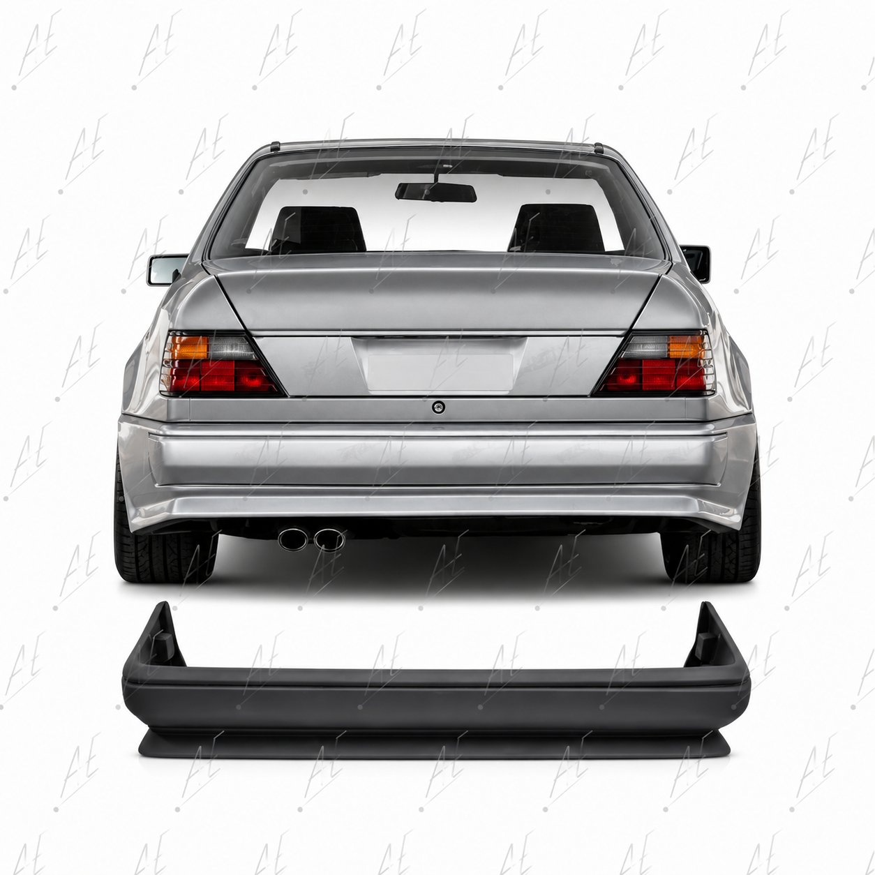 💕ART.10204 PARAURTI POSTERIORE PER MERCEDES CLASSE E W124 85-93 LOOK AMG💕