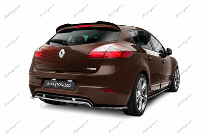 🔥ART.9836 SPLITTER POSTERIORE (CON BARRE VERTICALI) PER RENAULT MEGANE GT MK3🔥