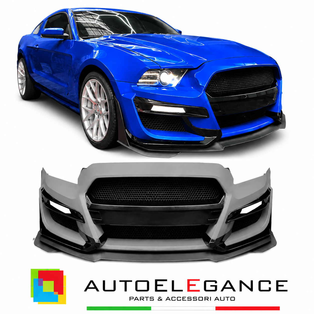 PARAURTI ANTERIORE FORD MUSTANG 10-14 LOOK GT500
