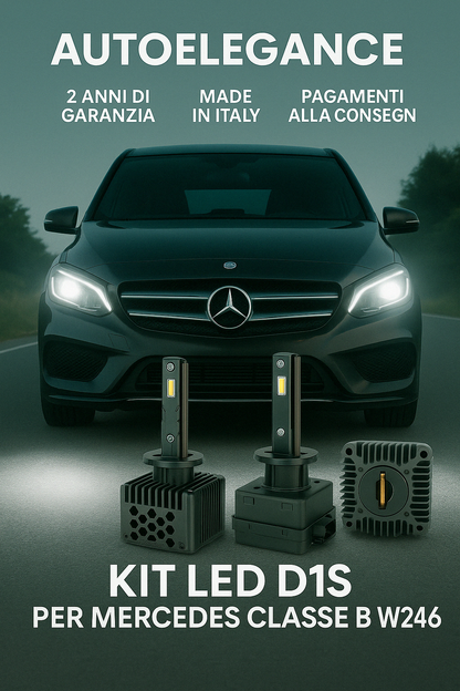 ⭐KIT XENON D1S 6000K ANABBAGLIANTI PER MERCEDES CLASSE B – LUCE BIANCA POTENTE⭐