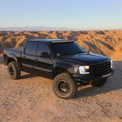 LED Headlights for GMC Sierra 1500 2500HD 3500HD 2007-2013 with Dynamic DRL 