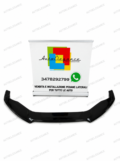 💫ART.0053 SPLITTER ANTERIORE PER AUDI A6 4G C7 LIP NERO LUCIDO ABS💫