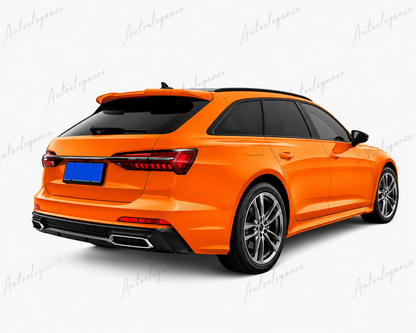 🔥ART.9886 SPOILER POSTERIORE STILE RS6 NERO LUCIDO PER AUDI A6 C8 AVANT 18-24🔥
