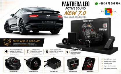 💫ART.2672 PANTHERA Soundsystem Booster 7.0 - Bentley Continental GT Coupe Mk3💫