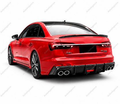 🔥ART.9915 SPOILER IN FIBRA DI CARBONIO STILE M4 PER AUDI A6 S6 C8 BERLINA 18+🔥